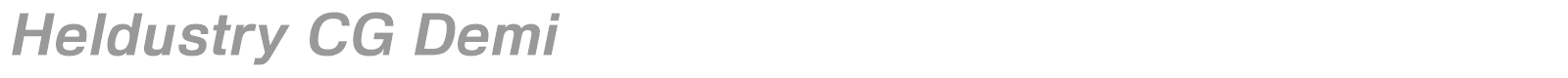 Heldustry CG Demi font preview